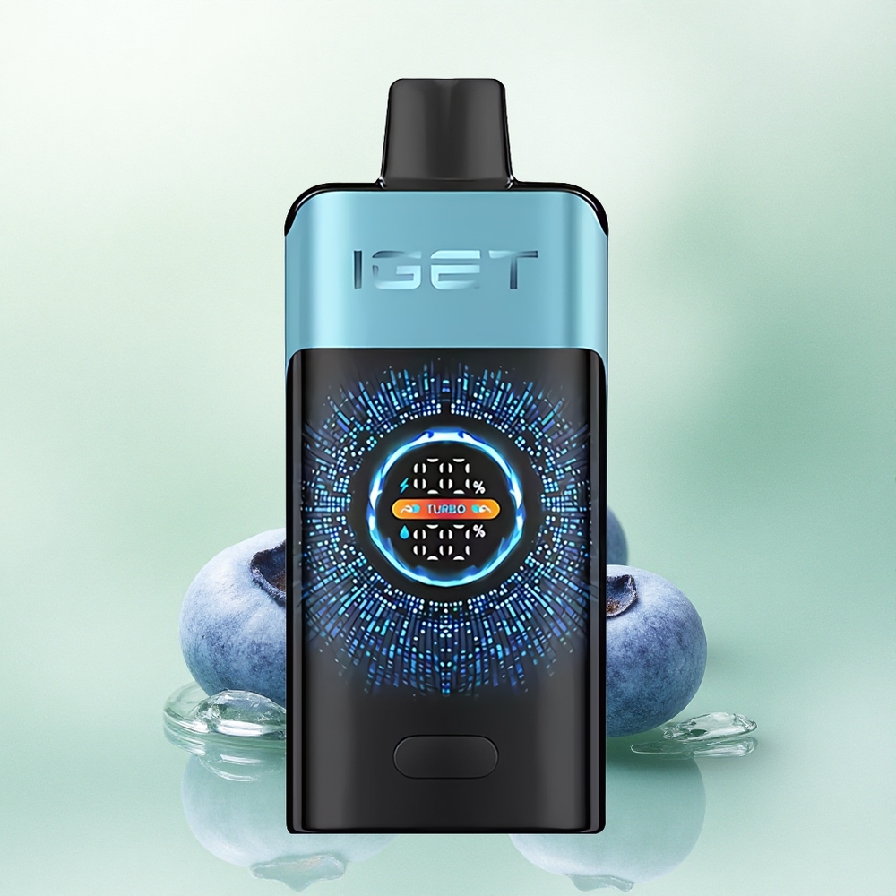 IGET ONE 12000 Puffs Mėlynųjų Uogų Ledas su 2700 mAh ir Dvigubu Tinkleliu