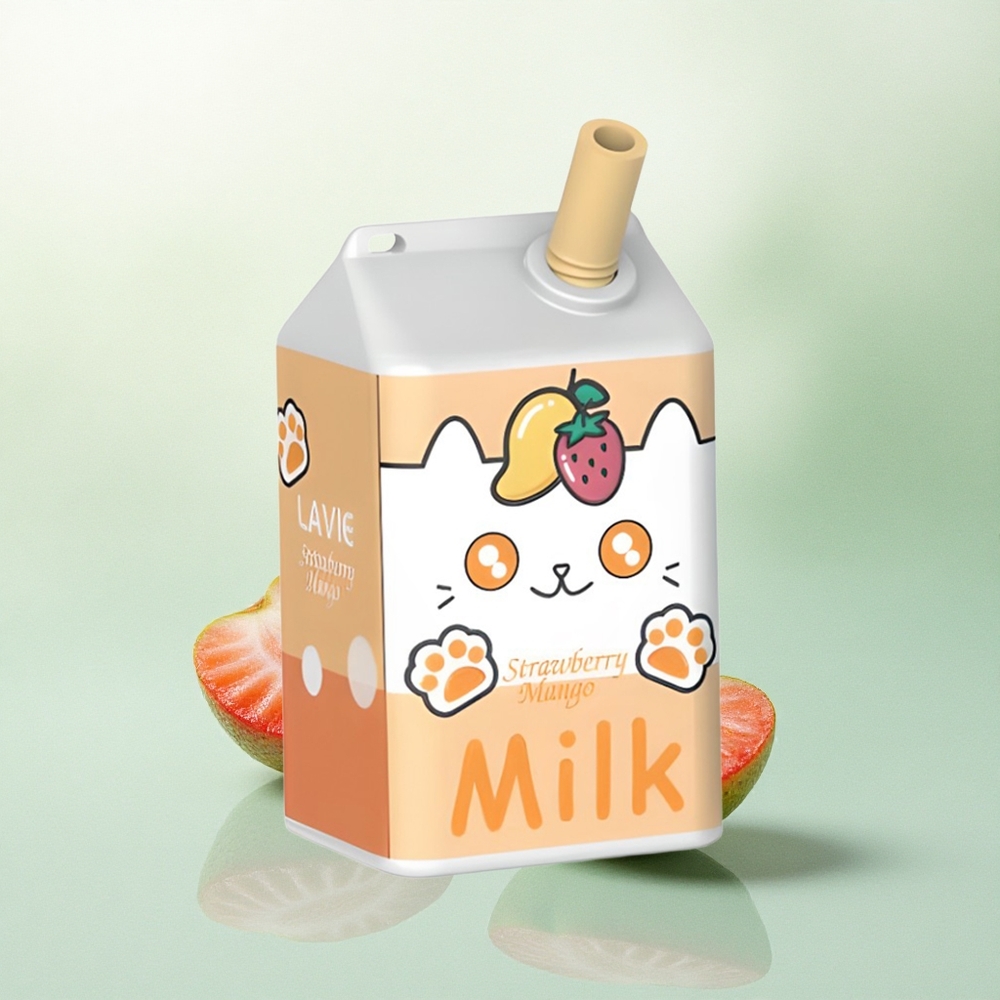 Lavie Milk 7000 Puffs Braškinė Mango 16ML 600mAh