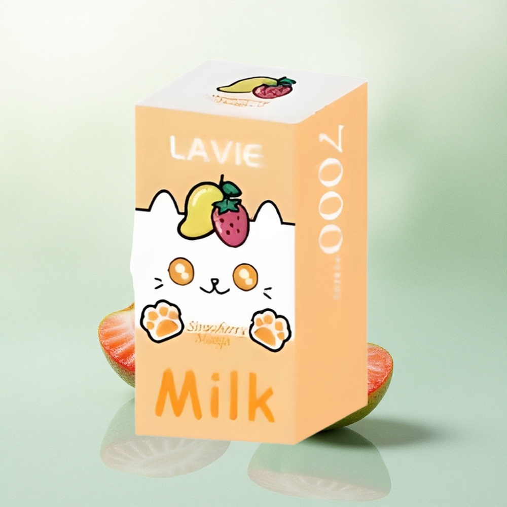 Lavie Milk 7000 Puffs Braškinė Mango 16ML 600mAh