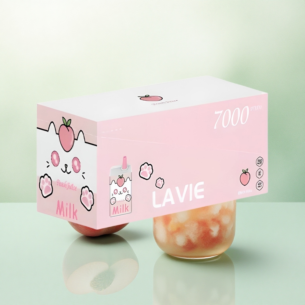Lavie Milk 7000 Puffs Persikų Sultys 600mAh 16ML