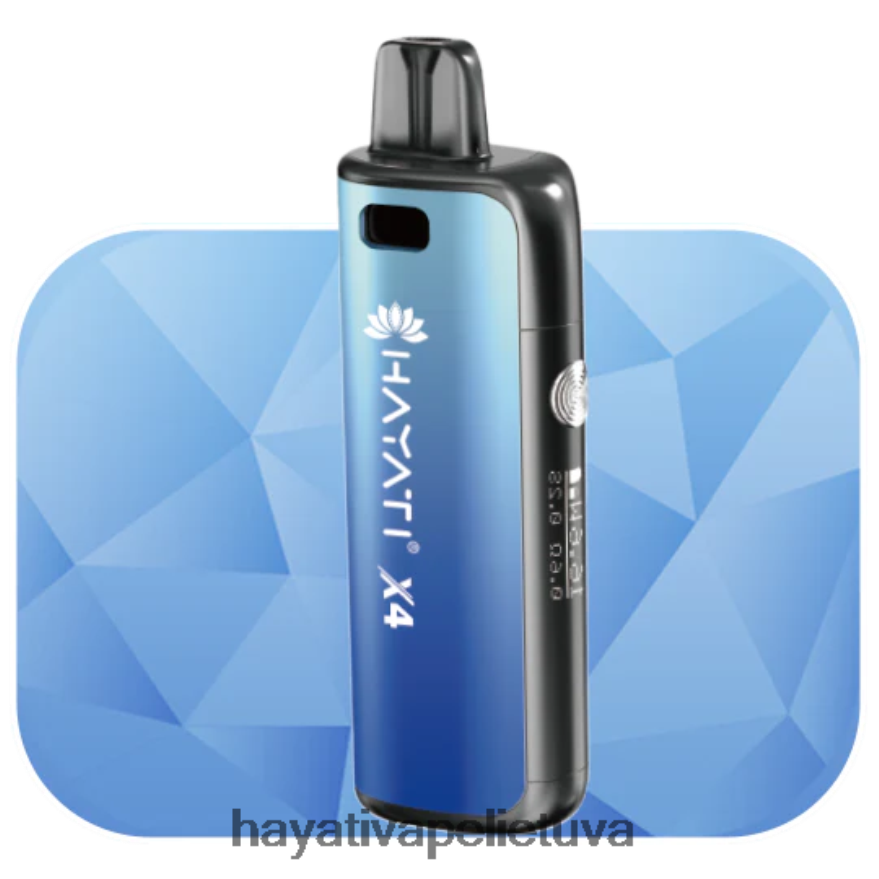 Hayati X4 daugkartinio užpildymo ankščių sistema slegianti mėlyna Hayati vape lietuva FFBB0Z63
