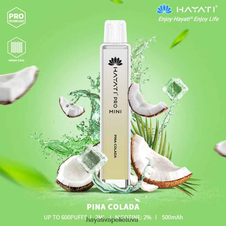 Hayati Pro Mini vienkartiniai pina colada Hayati vapes wholesale FFBB0Z29